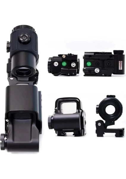 558G43 Xps2 Hedef Işaretleyici Red Dot Holografik Nişangâh, 5x Büyütmeli Setsiyah modelleri