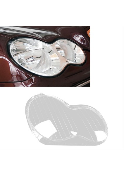 Araba Ön Far Kapağı Abajur Lambası Lamba Far Farlar Lens Kapağı Mercedes-Benz C Sınıfı W203 2004-2006 Sağ (Yurt Dışından) fiyatları
