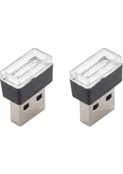 2x Mini Taşınabilir Mini USB LED Araç Işık Araç Iç USB Atmosher Işık Fiş ve Oyun Dekoratif Işık Acil Durumu (Yurt Dışından)