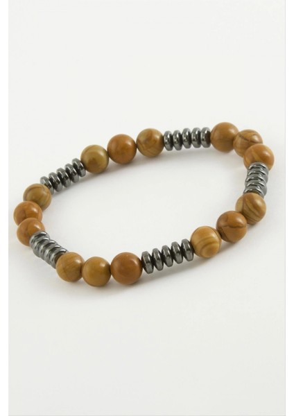 Ieg Jasper Hematit Doğaltaş Bileklk