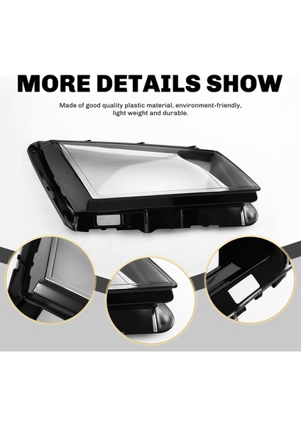 Skoda Kodiaq 2017-21 Için Araba Ön Farlar Kapak Cam Şeffaf Abajurlar Kapak Far Camı Otomatik Işık Muhafazası A (Yurt Dışından) fiyatları