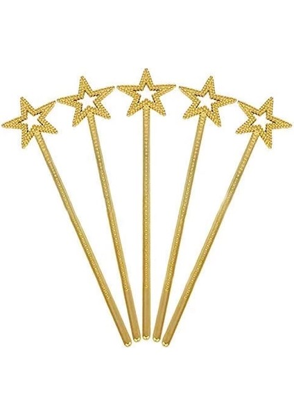 Altın Renk Yıldız Peri Asası Peri Değneği 34 cm 1 Adet