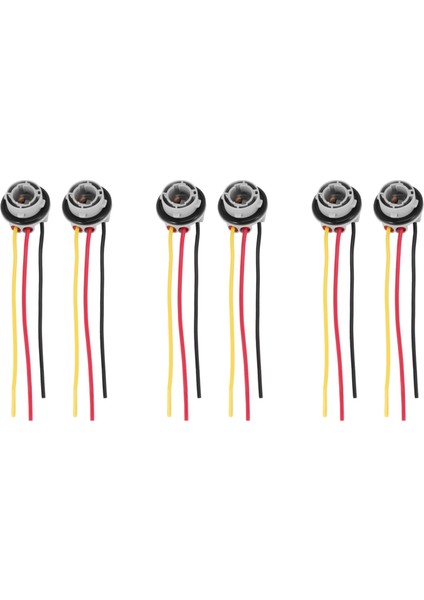 6pcs 1157 BAY15D Lamba Tutucu Ampuller P21/5W Adaptör Taban Soket Konnektörü Plastik Araç Aksesuarları Fren Lambası Için (Yurt Dışından)