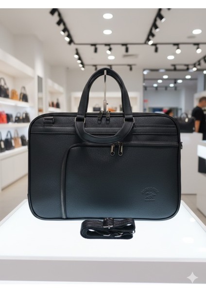 Suni Deri Evrak ve Laptop Çantası-13 Inç