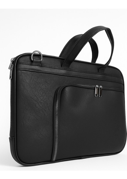 Suni Deri Evrak ve Laptop Çantası-13 Inç