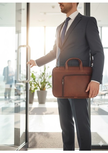 Suni Deri Evrak ve Laptop Çantası-13 Inç modelleri
