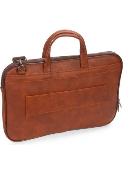Suni Deri Evrak ve Laptop Çantası-13 Inç