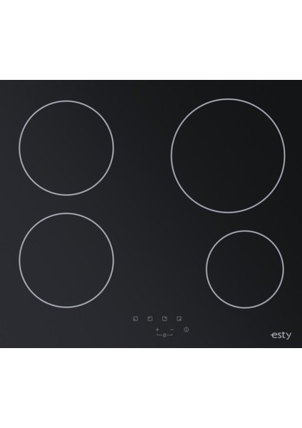 Esty Ankastre Siyah Cam Set ( Turbo Fırın-Elektrikli Ocak ) modelleri