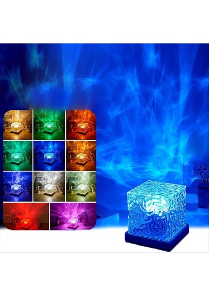 Aurora Northern Lights Lambası, Dalga Küpü Lambası, Okyanus Dalgası Projektörü, Yatak Odası Için 16 Renkli Su Dalgası Etkisi Lambası (Yurt Dışından) fırsatları