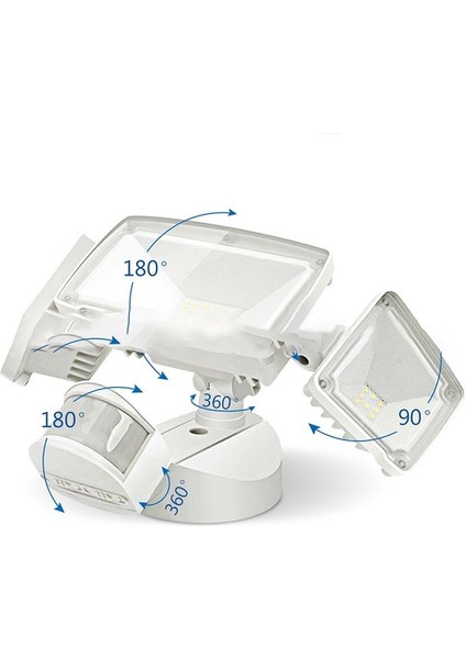 Güvenlik Işığı, Ayarlanabilir Hareket Tespit Taşlama Işığı IP65 Su Geçirmez, Garaj Için Açık Hareket Sensörü Işığı, Yard (Yurt Dışından) fiyatları