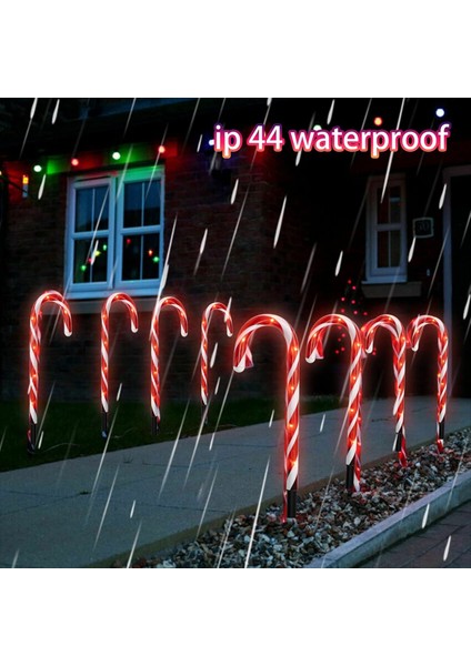 Parlak 5pcs 14 Inç Noel Şeker Kamışı Yol Işaretleri, Noel Yol Işıkları Açık Bahçe Için Sıcak Beyaz Işıklar (Yurt Dışından) fırsatları