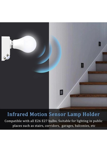 2pcs E27 Lambaheli Sun Soku Sokun Pır Hareket Algılama Anahtarı Lambası Tutucu Somun Soketi Ampul Soketi Ac 85V-265V (Yurt Dışından) modelleri