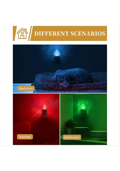 2pcs Noel Ağacı Gece Işığı, Renk Değiştiren Çocuklar Gece Işığı, Geride Dökme Sensörü, Gökkuşağı LED Gece Işığı, Abd Fiş (Yurt Dışından) indirimleri