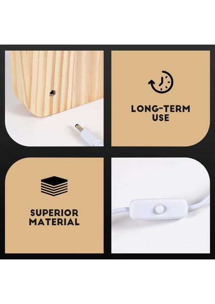 3D LED Lamba Gece Işık USB Masa Masa Masa Lambaları Hıristiyanlık Haç Zanaatları Ev Dekorasyon Ahşap Çapraz (Yurt Dışından) indirimleri