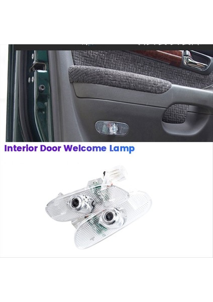 2pcs Araba Iç Kapı Işığı Hoş Geldiniz Lambası Toyota Prado LC120 2003-2009 Projektör Hoş Geldiniz Işığı (Yurt Dışından) modelleri