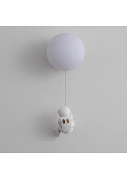 Yaratıcı Astronot Duvar Lambası 3D Baskı Abajur LED Duvar Işık Yatak Odası Başucu Çocuk Oda Duvar Sconce Astronot B (Yurt Dışından) modelleri