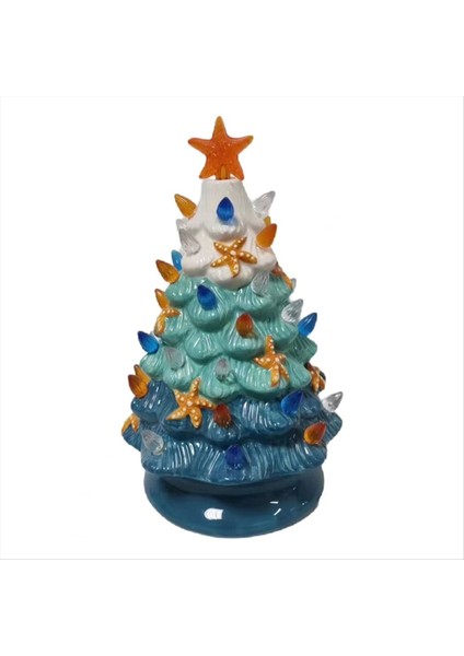 Rahatlatıcı Meditasyonlar LED Dekor Seramik Denizyıldızı Noel Ağacı Gece Işık Dekoratif LED Ev Dekoru Yatağı L Için (Yurt Dışından)