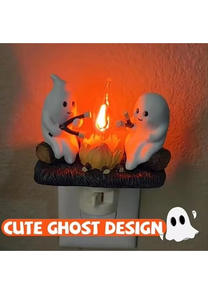 Hayalet Ateş Bonfire Yanıp Sönen Gece Lambası Küçük Elektrikli Lamba Festivali Iç Dekorasyon Cadılar Bayramı Gece Fiş (Yurt Dışından) fiyatları