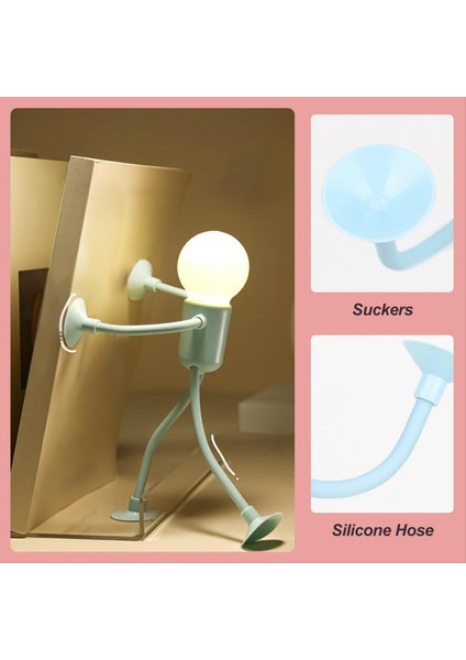 Yatak Odası, Banyo ve Noel Dekoru Yatak Odası Masaüstü Atmosfer Lambası Mavi (Yurt Dışından) modelleri