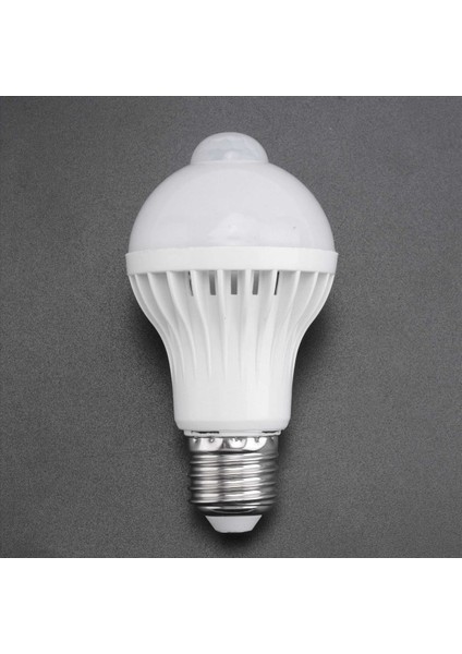 Hareket Sensörü Ampul Insan Vücudu Kızılötesi Indüksiyon LED Ampuller Sundurmalar Için Otomatik Olarak Aktive Edilmiş Işık (5W) (Yurt Dışından)