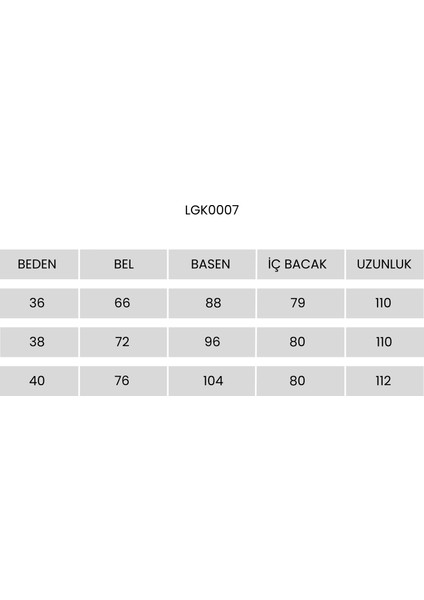 Cepli Dokuma Palazzo Pantolon LGK0007 Beyaz