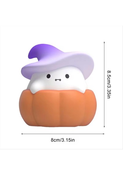 LED Balkabağı Hayalet Silikon Lamba Silikon LED Hafif Gece Işığı USB Şarj Edilebilir Başucu Lambası Ofisler Yatak Odası C (Yurt Dışından) modelleri