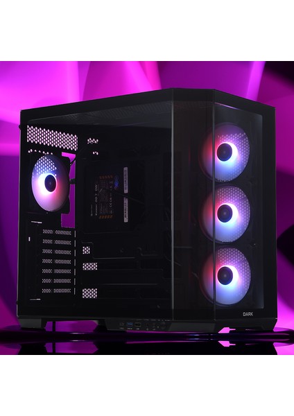 GUARDIAN PRO 4x12cm ARGB Led Fanlı USB3.0 Tempered Glass ATX Panoramik Akvaryum Oyuncu Kasası (Yeni) (DKCHGRPRO) fiyatları