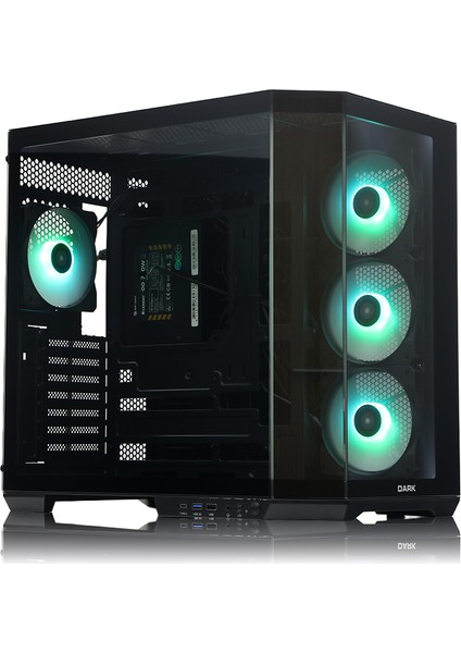 GUARDIAN PRO 4x12cm ARGB Led Fanlı USB3.0 Tempered Glass ATX Panoramik Akvaryum Oyuncu Kasası (Yeni) (DKCHGRPRO) fırsatları
