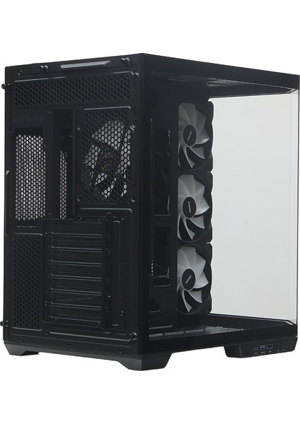 GUARDIAN PRO 4x12cm ARGB Led Fanlı USB3.0 Tempered Glass ATX Panoramik Akvaryum Oyuncu Kasası (Yeni) (DKCHGRPRO)