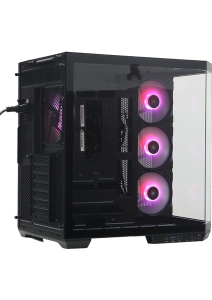 GUARDIAN PRO 4x12cm ARGB Led Fanlı USB3.0 Tempered Glass ATX Panoramik Akvaryum Oyuncu Kasası (Yeni) (DKCHGRPRO)