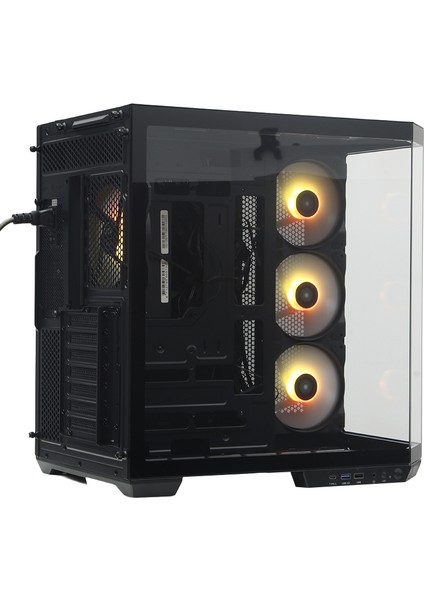 GUARDIAN PRO 4x12cm ARGB Led Fanlı USB3.0 Tempered Glass ATX Panoramik Akvaryum Oyuncu Kasası (Yeni) (DKCHGRPRO)