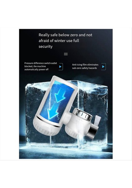 Kolay Kurulum Hızlı Isıtma Musluğu Anında Elektrikli Su Isıtıcı Musluk Isıtıcı Dijital Ekran Eu-Plug (Yurt Dışından) modelleri