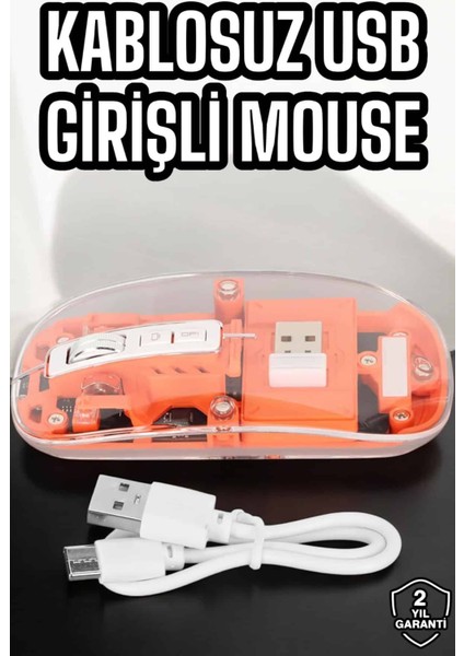 Fare Mouse Çift Modlu Kablosuz Bağlantılı 2.4ghz Destekli