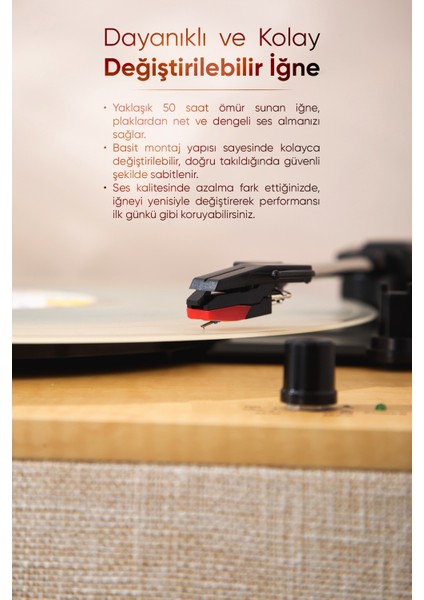 Dahili Hoparlörlü Pikap Müzik Kutusu Usb+Rca+Bluetooth FR-P1990 Velura indirimleri