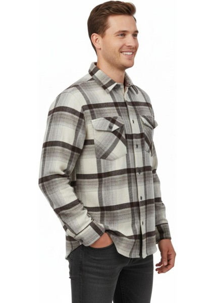 Erkek Kışlık Çift Cep Kapaklı Oduncu Gömlek BGL-ST04930 fiyatları