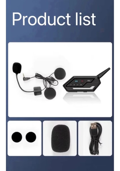 BT62 Motosiklet Kask Kulaklığı Bluetooth Intercom 2 Intercom Bağlantılı modelleri