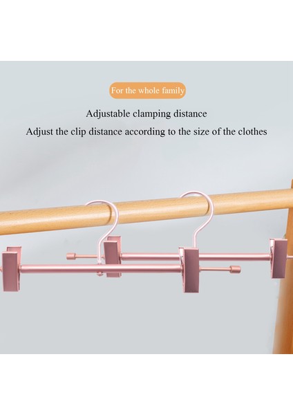 Klip ile 10 Adet Yüksek Mukavemetli Güçlü Gül Altın Pantolon Etek Alt Askı (Yurt Dışından) modelleri