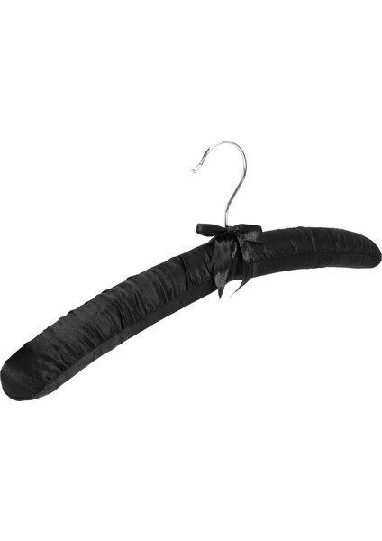 17 Inç Büyük Saten Yastıklı Askılar, Gelinlik Kıyafetleri Için Ipek Askılar, Paltolar, Takım Elbise, Bluz (Siyah, 5 Paket) (Yurt Dışından) modelleri
