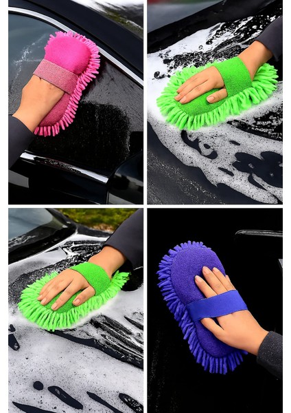 Premium Mikrofiber Araba Yıkama Süngeri – Çift Yüzlü Makarna Mop Bez 1 Adet
