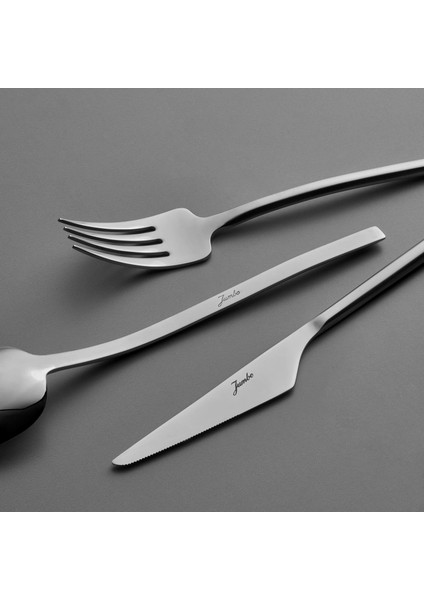 5500 12 Kişilik 84 Parça Mat Çatal Kaşık Bıçak Takımı modelleri