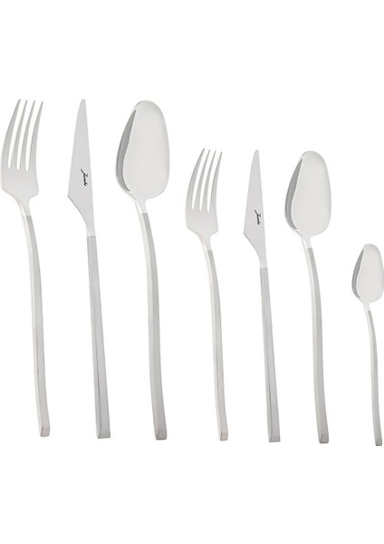 5500 12 Kişilik 84 Parça Mat Çatal Kaşık Bıçak Takımı fırsatları