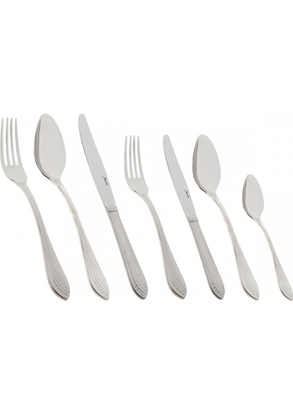 4100 84 Parça 12 Kişilik Çatal Kaşık Bıçak Seti Mat
