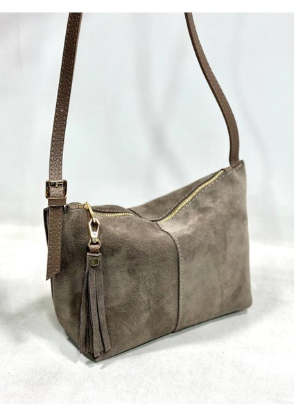 Mesbag Kadın Çanta Hakiki Süet Deri