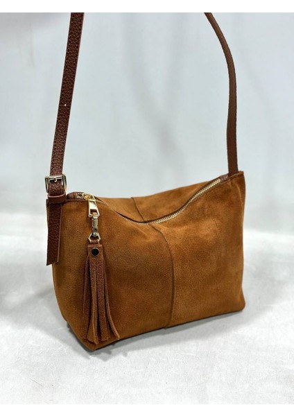 Mesbag Kadın Çanta Hakiki Süet Deri