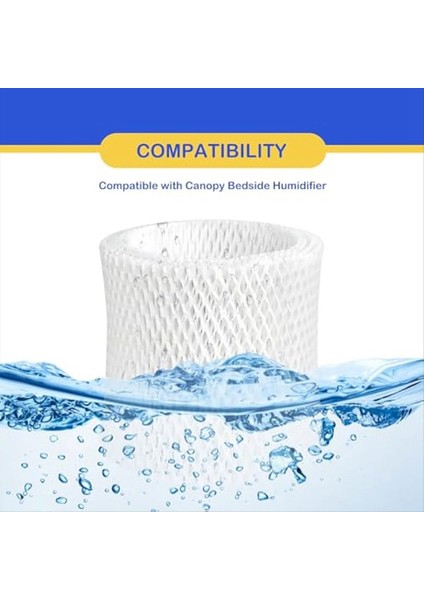 Nemlendirici Kanopi Başucu Için Nemlendirici Yedek Filtre Nemlendirici, Ahşap Kağıt Hamuru Kağıt Filtresi, Nemlendirici Filtreler 4pcs (Yurt Dışından) fırsatları