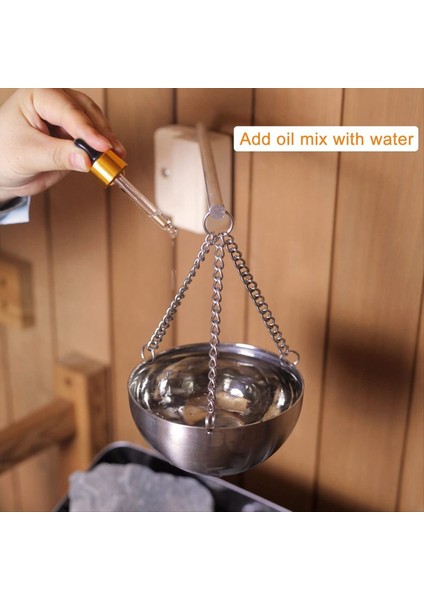 Sauna Petrol Kupası Sauna Aromaterapi Yağ Tutucu Sauna ve Spa Için Uçucu Yağ Koku Difüzör Kasesi (Yurt Dışından) modelleri