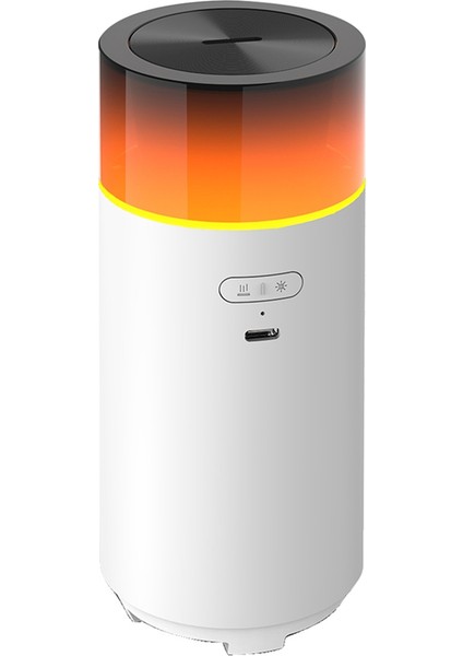 LED Işık Nemlendirici Aromaterapi Makinesi USB Sessiz Esansiyel Yağ Difüzör Gece Işığı Sisli Hava Nemlendirici Beyaz (Yurt Dışından)