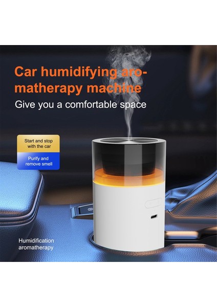 LED Işık Nemlendirici Aromaterapi Makinesi USB Sessiz Esansiyel Yağ Difüzör Gece Işığı Sisli Hava Nemlendirici Beyaz (Yurt Dışından) modelleri