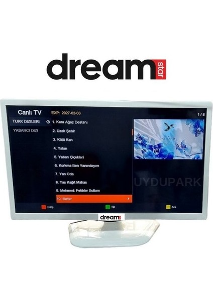 Dreamstar Aura Yedek Kumandalı Next Wifi Antenli Çanaklı Çanaksız Mini Full Hd Uydu Alıcısı Uydupark Güvencesiyle fiyatları