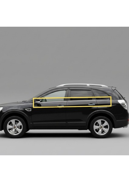 Chevrolet Captiva Cam Alt Çıtası Krom Nikelaj (2007-2013) için Özel Ürün (6 Parça Paslanmaz Çelik) fiyatları